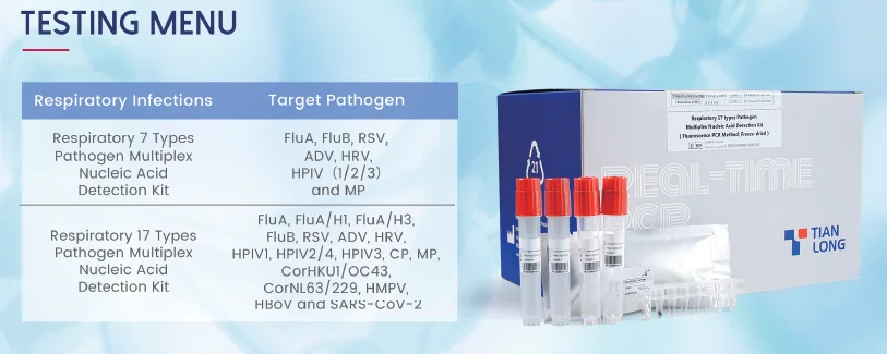 Danh sách xét nghiệm Kit PCR đa tác nhân gây bệnh 17 loại hô hấp
